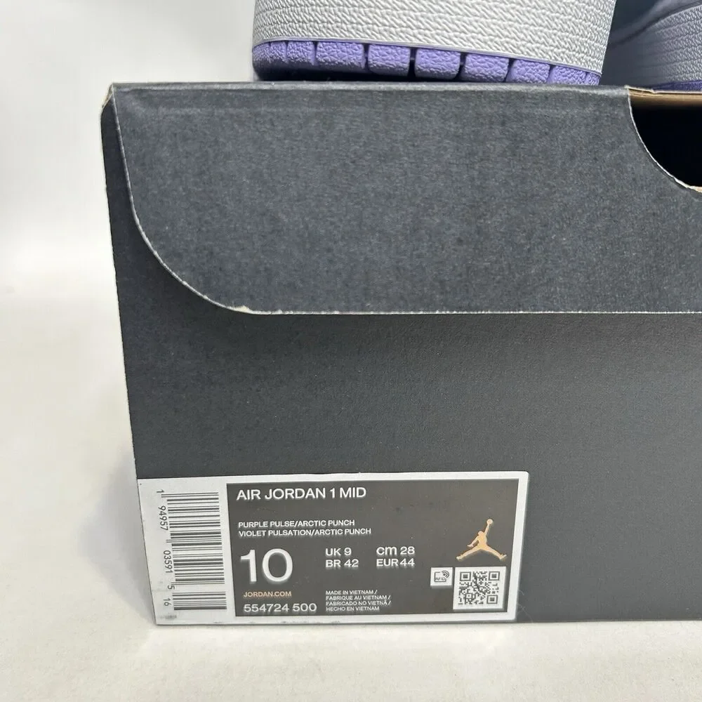 Nike Air Jordan 1 Retro Mid “Purple Pulse/Arctic Punch" 2024 - Picture 5 of 6